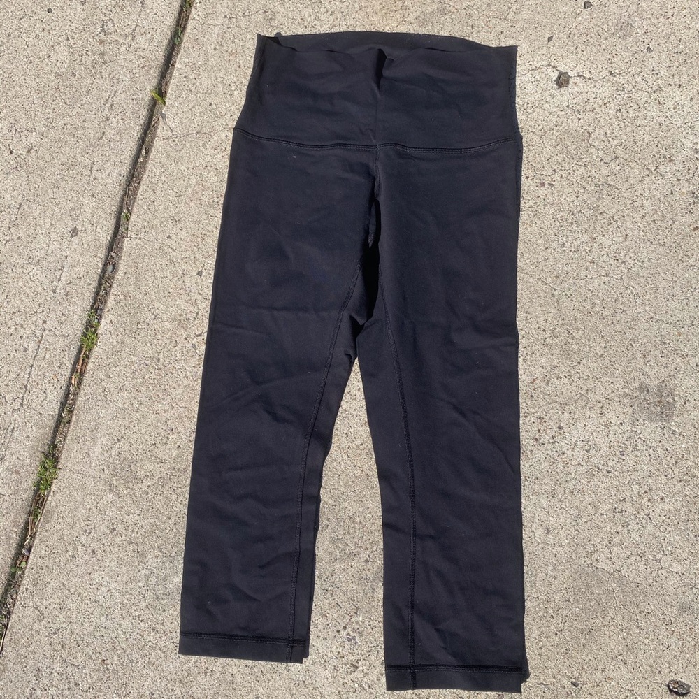 Luulemon cropped black leggings